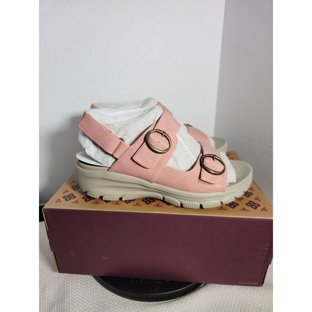 Skechers Easy Going Adjustable‎ Certified Charm Vegan Relaxed  Sandals Sz 7W NEW - Picture 2 of 10